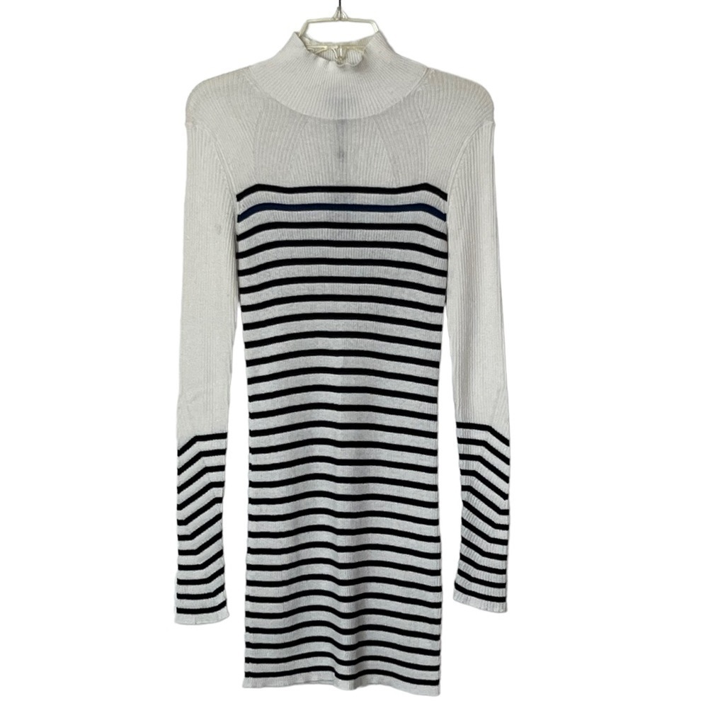 NWT Rag & Bone Kate Turtleneck Sweater  Dress Cashmere Blend Striped Long sleeve - Picture 4 of 16